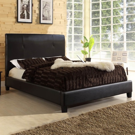 Baxton Studio Cambridge Dark Brown Queen Sized Bed 105-5339